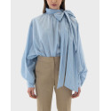 MYT WOMEN'S LONG SLEEVE STRIPED BLOUSE - S26T4045 - LIGHT BLUE