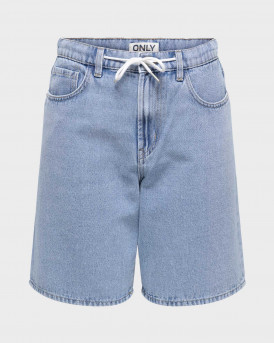 ONLY HOPE WOMEN'S HIGH RISE SHORTS - 15371087 - BLUE