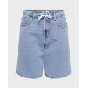 ONLY HOPE WOMEN'S HIGH RISE SHORTS - 15371087 - BLUE