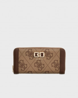 GUESS KARNILLA ΓΥΝΑΙΚΕΙΟ 4G MAXI ΠΟΡΤΟΦΟΛΙ - SWOS9901146  - ΜΠΕΖ