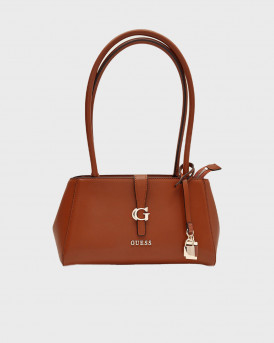 GUESS CARRIE WOMEN'S SHOULDER BAG - HWVG989608 - BROWN