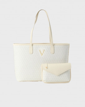 VALENTINO BAGS QUEEN WOMEN'S HANDBAG - 73LVBS90X01 - ECRU