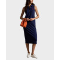 POLO RALPH LAUREN WOMEN'S MIDI SLEEVELESS DRESS - 211968292002 - BLUE