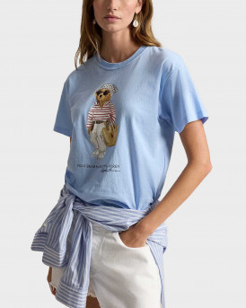 POLO RALPH LAUREN WOMEN'S T-SHIRT - 211Α12734001 - LIGHT BLUE