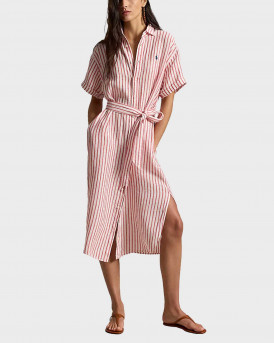 POLO RALPH LAUREN WOMEN'S SHIRT DRESS - 211965843500 - RED