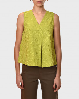 EMME BY MARELLA WOMEN'S SLEEVELESS TOP - 26151611322 - GREEN