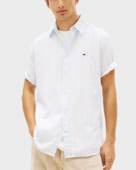 TOMMY JEANS ΑΝΔΡΙΚΟ ΚΟΝΤΟΜΑΝΙΚΟ ΠΟΥΚΑΜΙΣΟ - DM0DM22784 - ΣΙΕΛ