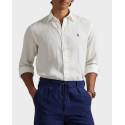 POLO RALPH LAUREN ΑΝΔΡΙΚΟ ΛΙΝΟ ΠΟΥΚΑΜΙΣΟ - 710966294506 - ΑΣΠΡΟ