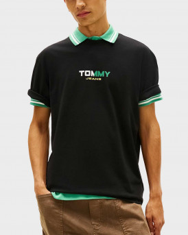 TOMMY JEANS ΑΝΔΡΙΚΗ ΚΟΝΤΟΜΑΝΙΚΗ ΜΠΛΟΥΖΑ - DM0DM22534 - ΜΑΥΡΟ