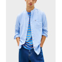 TOMMY JEANS ΑΝΔΡΙΚΟ ΛΙΝΟ ΠΟΥΚΑΜΙΣΟ ΜΑΟ - DM0DM22756 - ΕΚΡΟΥ