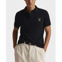 POLO RALPH LAUREN ΑΝΔΡΙΚΗ ΚΟΝΤΟΜΑΝΙΚΗ ΜΠΛΟΥΖΑ ΠΟΛΟ - 710P08092001 - ΜΑΥΡΟ