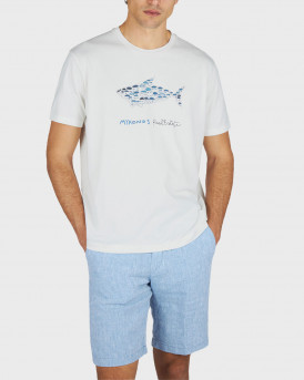 PAUL & SHARK ΑΝΔΡΙΚΗ JERSEY ΚΟΝΤΟΜΑΝΙΚΗ ΜΠΛΟΥΖΑ - 26411039 - ΑΣΠΡΟ