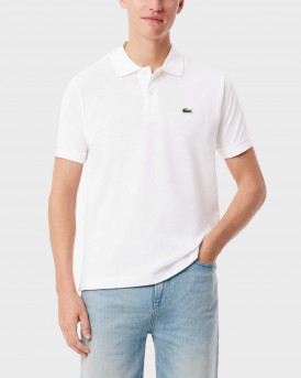LACOSTE ΑΝΔΡΙΚΗ ΚΟΝΤΟΜΑΝΙΚΗ ΠΟΛΟ ΜΠΛΟΥΖΑ - L.12.12 - ΑΣΠΡΟ