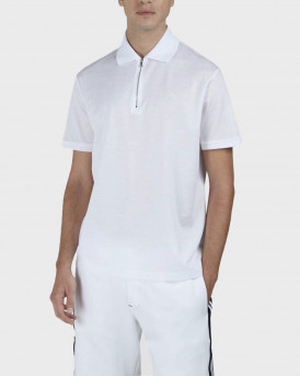 PAUL & SHARK ΑΝΔΡΙΚΗ ΠΟΛΟ HALF-ZIP ΚΟΝΤΟΜΑΝΙΚΗ ΜΠΛΟΥΖΑ - 25411238 - ΑΣΠΡΟ