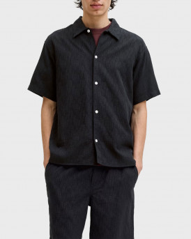 JACK & JONES JORMONTAUK ΑΝΔΡΙΚΟ ΚΟΝΤΟΜΑΝΙΚΟ ΠΟΥΚΑΜΙΣΟ - 12293555 - ΜΑΥΡΟ