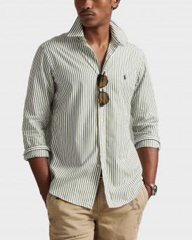 POLO RALPH LAUREN ΑΝΔΡΙΚΟ ΡΙΓΕ ΠΟΥΚΑΜΙΣΟ - 710Β15595009 - ΛΑΔΙ