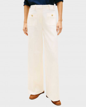 TOMMY HILFIGER ΓΥΝΑΙΚΕΙΟ ΠΑΝΤΕΛΟΝΙ WIDE LEG - Ww0WW49002 - ΜΠΕΖ