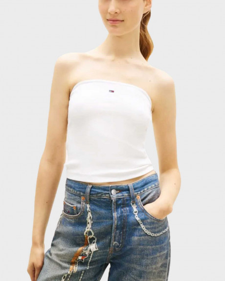 TOMMY JEANS WOMEN'S BANDEAU TOP - DW0DW22263