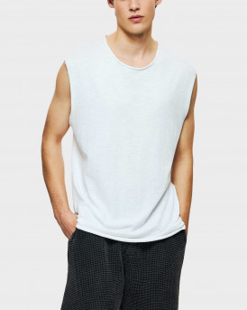 DIRTY LAUNDRY ΑΝΔΡΙΚΗ ΑΜΑΝΙΚΗ ΜΠΛΟΥΖΑ - DLMTT000002 - ΑΣΠΡΟ