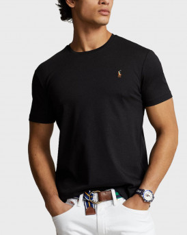 POLO RALPH LAUREN ΑΝΔΡΙΚΗ ΚΟΝΤΟΜΑΝΙΚΗ ΜΠΛΟΥΖΑ - 710740727001 - ΜΑΥΡΟ