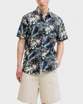 JACK & JONES HONOLULU ΑΝΔΡΙΚΟ ΚΟΝΤΟΜΑΝΙΚΟ ΠΟΥΚΑΜΙΣΟ - 12289667 - ΜΑΥΡΟ