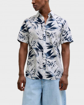 JACK & JONES HONOLULU ΑΝΔΡΙΚΟ ΚΟΝΤΟΜΑΝΙΚΟ ΠΟΥΚΑΜΙΣΟ - 12289667 - ΑΣΠΡΟ
