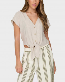 ONLY ΓΥΝΑΙΚΕΙΟ CROPPED ΚΟΝΤΟΜΑΝΙΚΟ ΠΟΥΚΑΜΙΣΟ - 15322270 - ΜΠΕΖ