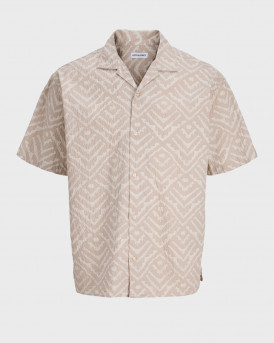 JACK & JONES SEERSUCKER RESORT ΑΝΔΡΙΚΟ ΠΟΥΚΑΜΙΣΟ - 12288928 - ΜΠΕΖ