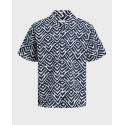 JACK & JONES SEERSUCKER RESORT ΑΝΔΡΙΚΟ ΠΟΥΚΑΜΙΣΟ - 12288928 - ΜΠΛΕ