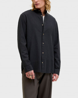 JACK & JONES BLEND BAND ΑΝΔΡΙΚΟ ΛΙΝΟ ΠΟΥΚΑΜΙΣΟ - 12289184 - ΜΑΥΡΟ