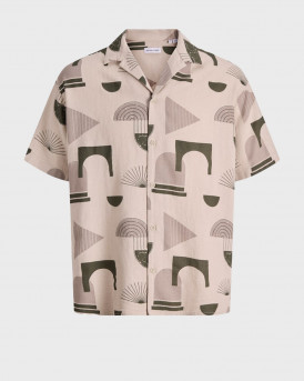 JACK & JONES RESORT ΑΝΔΡΙΚΟ ΚΟΝΤΟΜΑΝΙΚΟ ΠΟΥΚΑΜΙΣΟ - 12290408 - ΜΠΕΖ