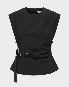 ONLY TERRA WOMEN'S BELT TANK TOP - 15366904 - BLACK