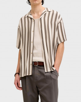 JACK & JONES LEISURE ΑΝΔΡΙΚΟ ΚΟΝΤΟΜΑΝΙΚΟ ΠΟΥΚΑΜΙΣΟ - 12288852 - ΜΠΕΖ