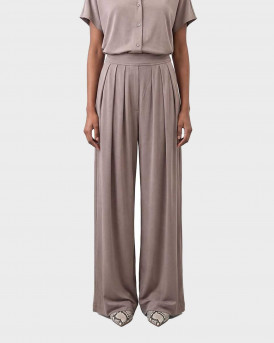 MY T ΓΥΝΑΙΚΕΙΟ ΨΗΛΟΜΕΣΟ ΠΑΝΤΕΛΟΝΙ WIDE LEG - S26T4248 - ΜΠΕΖ