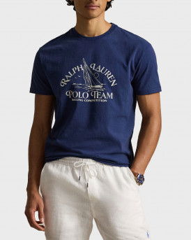 POLO RALPH LAUREN ΑΝΔΡΙΚΗ ΚΟΝΤΟΜΑΝΙΚΗ ΜΠΛΟΥΖΑ - 710Β14587001 - ΜΠΛΕ