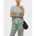 VERO MODA DICTE WOMEN'S V-NECK TOP - 10328139 - MINT