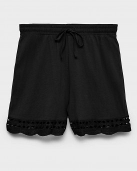 VERO MODA GABBY WOMEN'S HIGH WAIST SHORTS - 10339861 - BLACK