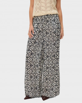 VERO MODA MENNY ΓΥΝΑΙΚΕΙΟ ΠΑΝΤΕΛΟΝΙ WIDE LEG - 10282478 - ΕΚΡΟΥ