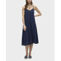VERO MODA WOMEN'S MIDI V-NECK DRESS - 10303398 - BLUE