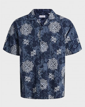 JACK & JONES RESORT ΑΝΔΡΙΚΟ ΚΟΝΤΟΜΑΝΙΚΟ ΠΟΥΚΑΜΙΣΟ -12289684 - ΜΠΛΕ