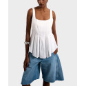 TOPSHOP MARIAM ΓΥΝΑΙΚΕΙΟ ΑΜΑΝΙΚΟ ΤΟΠ - 31001153 - ΑΣΠΡΟ