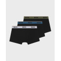 BOSS WAISTBANDS ΤRUNK ΑΝΔΡΙΚΑ ΜΠΟΞΕΡΑΚΙΑ ΣΕΤ 3 ΤΜΧ. - 50554693 - ΜΑΥΡΟ