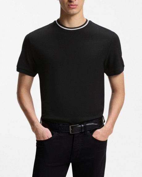 BOSS C-TAUT ΑΝΔΡΙΚΗ ΚΟΝΤΟΜΑΝΙΚΗ ΠΙΚΕ ΒΑΜΒΑΚΕΡΗ ΜΠΛΟΥΖΑ - 50559847 