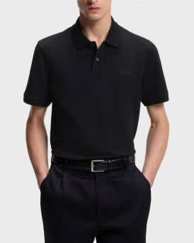 BOSS PALLAS ΑΝΔΡΙΚΗ ΚΟΝΤΟΜΑΝΙΚΗ ΠΟΛΟ ΜΠΛΟΥΖΑ - 50553564 - ΜΑΥΡΟ