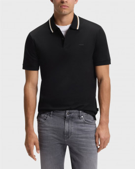 BOSS PENROSE MEN'S SHORT SLEEVE POLO SHIRT - 50469360 - BLACK