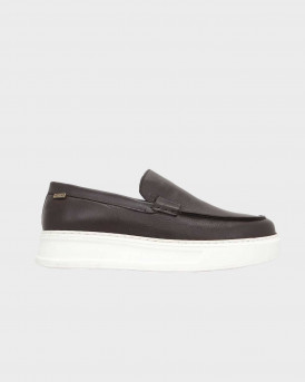GUY LAROCHE ΑΝΔΡΙΚΑ ΔΕΡΜΑΤΙΝΑ LOAFERS - ΑM3522.41801.D - ΚΑΦΕ