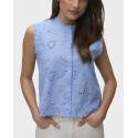 VERO MODA EMILY WOMEN'S SLEEVELESS TOP - 10348164 - WHITE