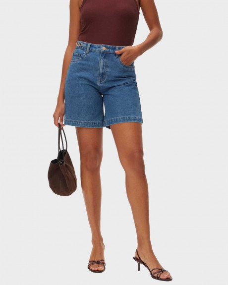 VERO MODA KATHY WOMEN'S HIGH RISE DENIM SHORTS - 10344814