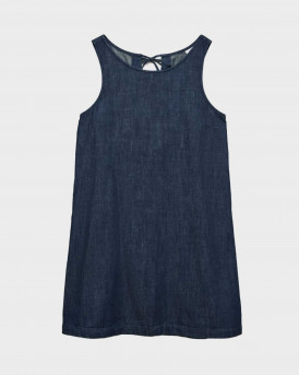 VERO MODA TINKA WOMEN'S MINI DENIM DRESS - 10345709 - BLUE
