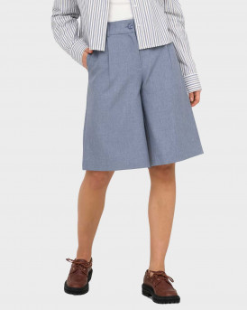 ONLY WOMEN'S HIGH RISE SHORTS - 15351444 - BLUE